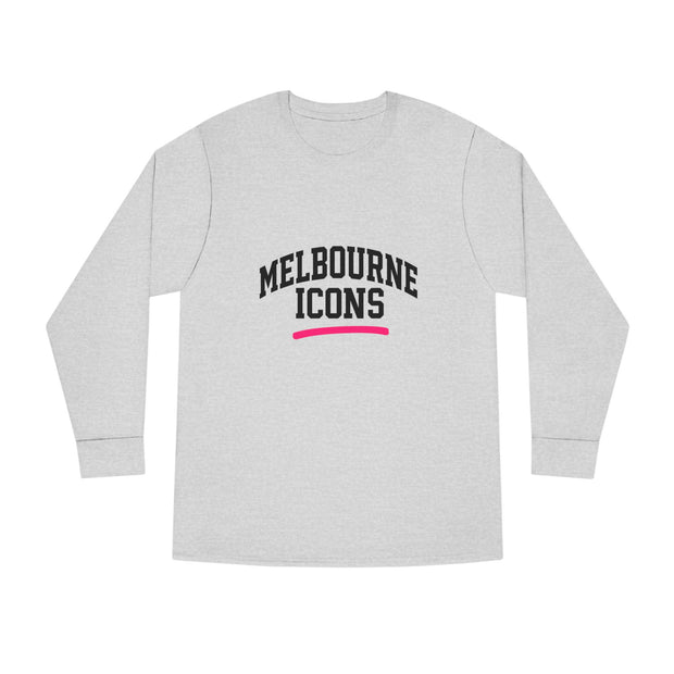 Melbourne Icons Longsleeve Tee - Crewneck Fit