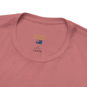 Unisex jersey short sleeve tee in pink, premium 100% cotton, designed in Australia with tear-away label and retail fit
