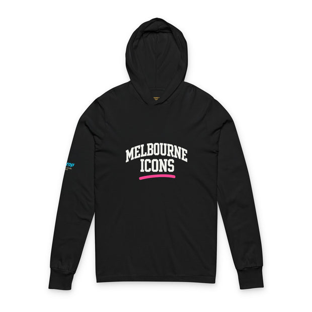 Melbourne Icons Unisex Hooded Long Sleeve Tee