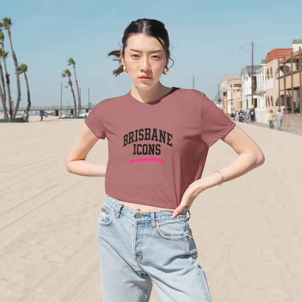 Brisbane Icons Flowy Cropped Tee