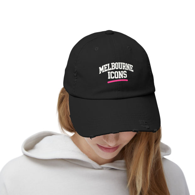 Melbourne Icons Distressed Cap - Vintage Streetwear