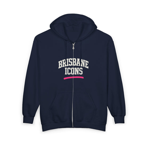Brisbane Icons Full Zip Hooded Sweatshirt