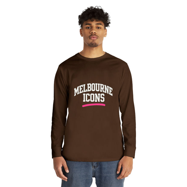 Melbourne Icons Longsleeve Tee - Crewneck Fit