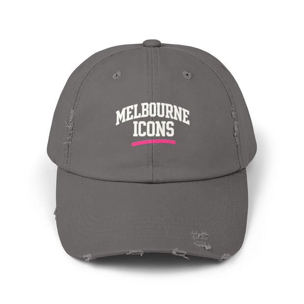 Melbourne Icons Distressed Cap - Vintage Streetwear