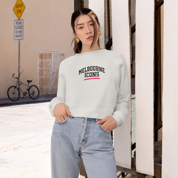 Melbourne Icons Cropped Fleece Pullover
