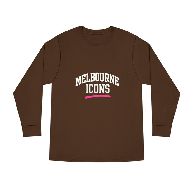 Melbourne Icons Longsleeve Tee - Crewneck Fit