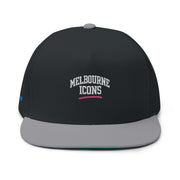 Melbourne Icons Embroidered Flat Bill Cap - Streetwear Snapback