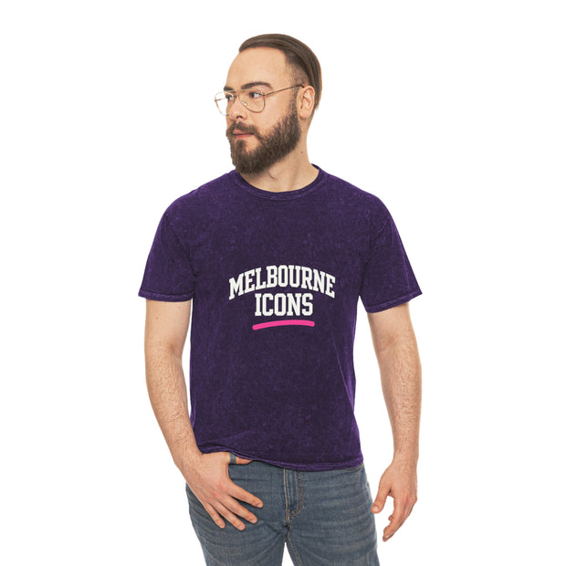 Melbourne Icons Mineral Wash Tee - Vintage Street Style