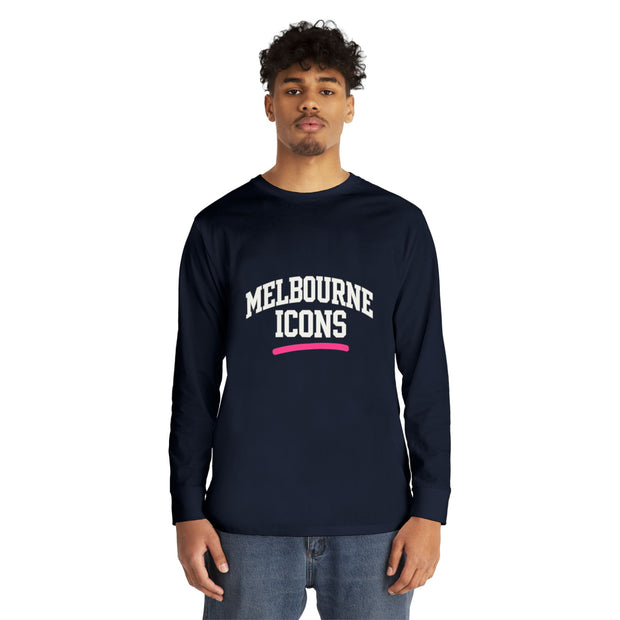 Melbourne Icons Longsleeve Tee - Crewneck Fit