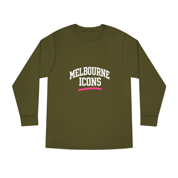 Melbourne Icons Longsleeve Tee - Crewneck Fit