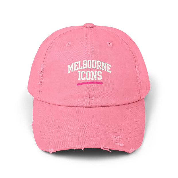 Melbourne Icons Distressed Cap - Vintage Streetwear