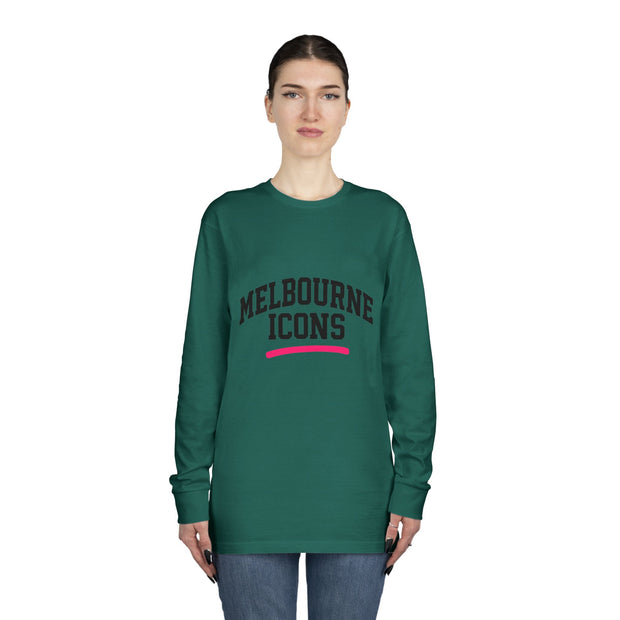 Melbourne Icons Longsleeve Tee - Crewneck Fit