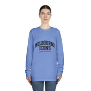 Melbourne Icons Longsleeve Tee - Crewneck Fit