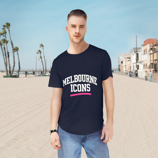 Melbourne Icons Curved Hem Tee - Modern Streetwear