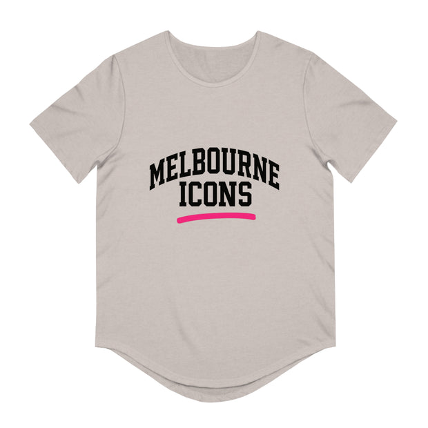 Melbourne Icons Curved Hem Tee - Modern Streetwear