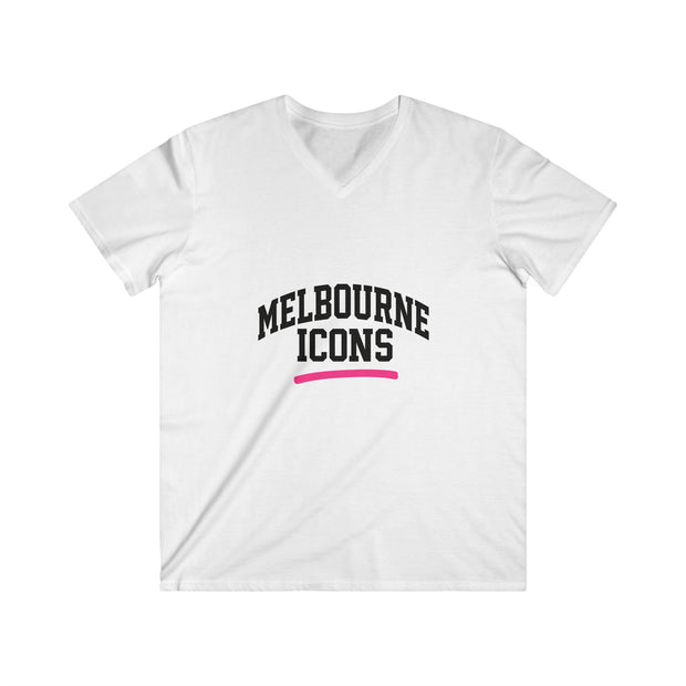 Melbourne Icons V-Neck Tee - Fitted Streetwear Essential