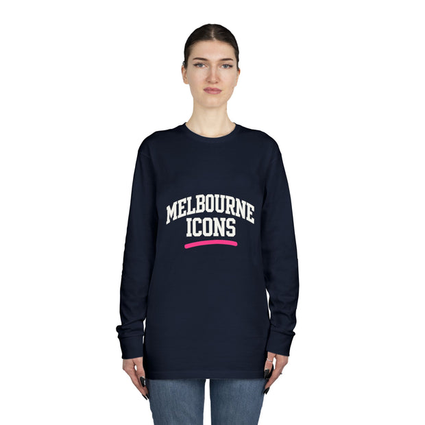 Melbourne Icons Longsleeve Tee - Crewneck Fit