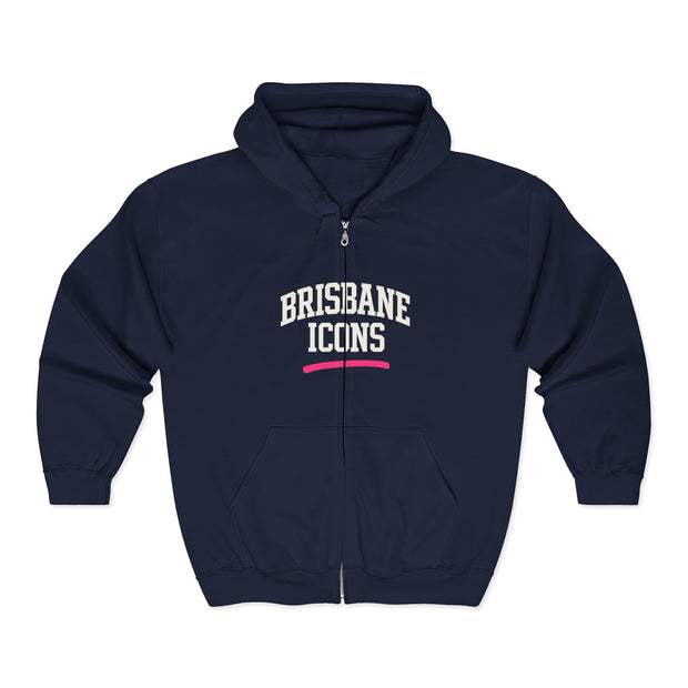 Brisbane Icons Full Zip Hooded Sweatshirt