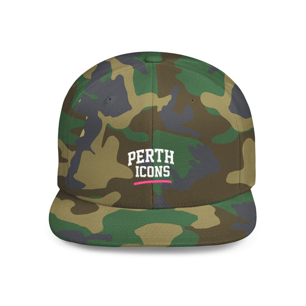 Perth Icons Flat Bill Snapback Hat