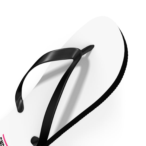 Pretty Icons White Flip Flops