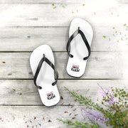 Pretty Icons White Flip Flops
