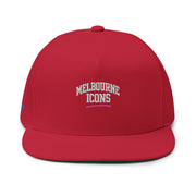 Melbourne Icons Embroidered Flat Bill Cap - Streetwear Snapback