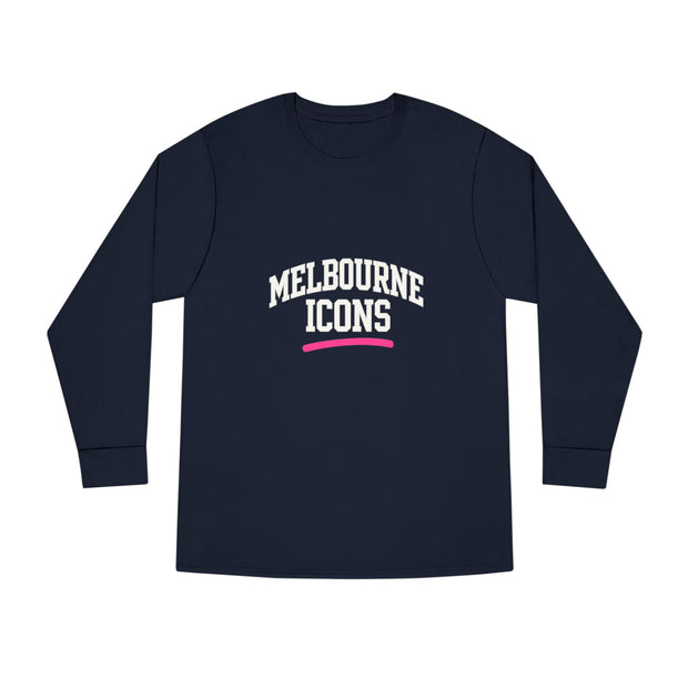 Melbourne Icons Longsleeve Tee - Crewneck Fit