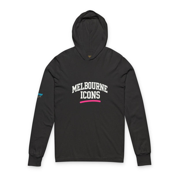 Melbourne Icons Unisex Hooded Long Sleeve Tee