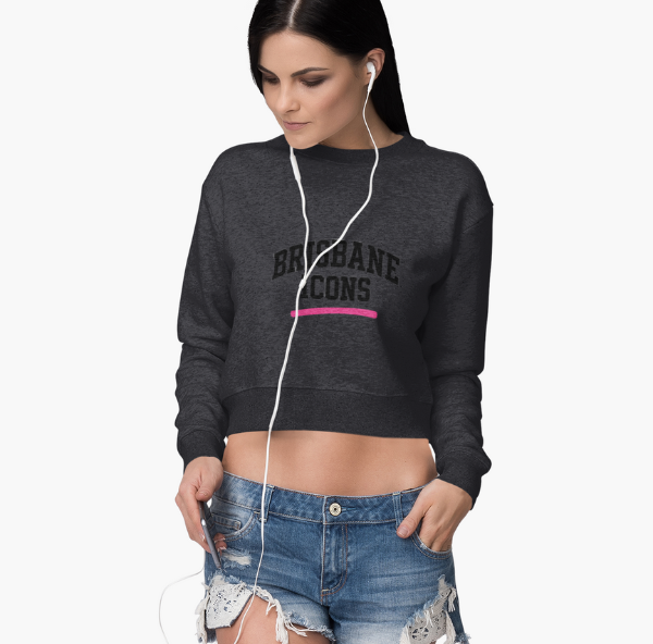Brisbane Icons Cropped Fleece Pullove