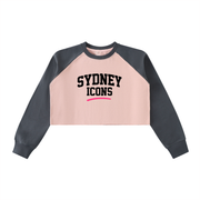xdrop, womenswear, croppedcrew,colorblock, cottonblend, stree,aussiedesign, rawhem, sportyfi,aussiebrand, womensfashion,urbanstyle, dropfashion
