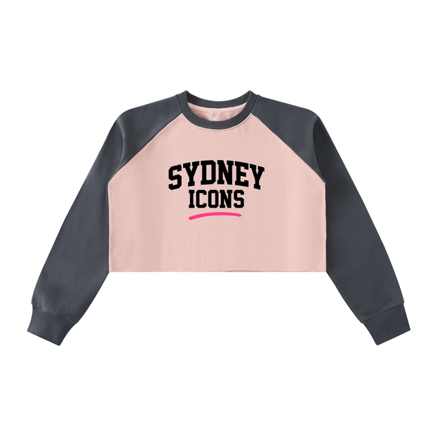 xdrop, womenswear, croppedcrew,colorblock, cottonblend, stree,aussiedesign, rawhem, sportyfi,aussiebrand, womensfashion,urbanstyle, dropfashion