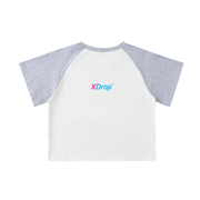 xdropfit, womenswear, colorblo,women,croptop, raglansleeve, sportyl,ottonblend, aussiedesign, prem,minimaliststyle, summerfashion,limiteddrop