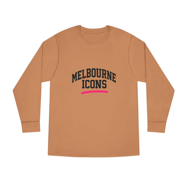 Melbourne Icons Longsleeve Tee - Crewneck Fit