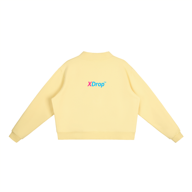 women, womenswear,xdrop, womenswear, fleececrew,midneck, cottonblend, aussiede,aussiebrand, relaxedfit, cropp,womensstyle, streetwearau, coz,dropfashion