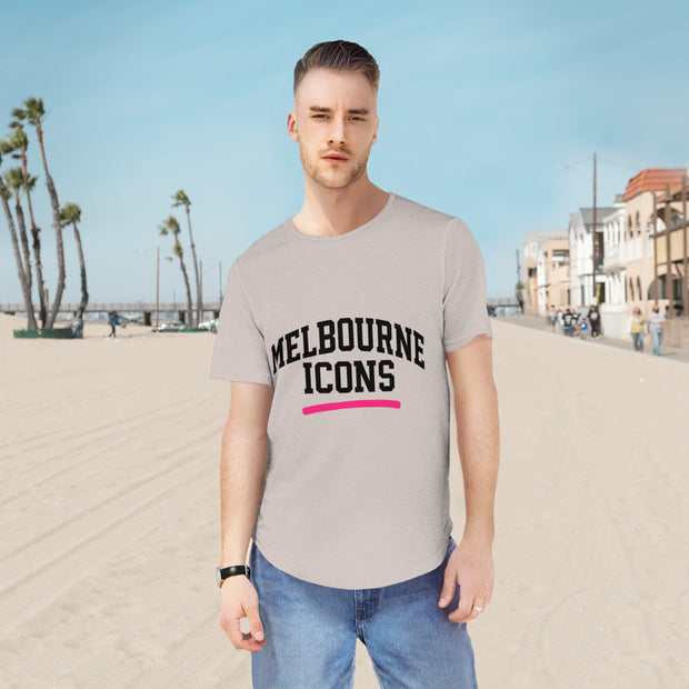 Melbourne Icons Curved Hem Tee - Modern Streetwear