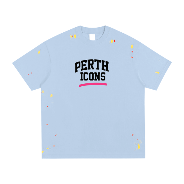 mens, womens, limitedEdition,xdrop, perthicons, drop020,paintsplatter, handpainted, st,unisexstyle, purecotton, perth,artistictee, australianbrand, ,streetfashion