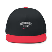 Melbourne Icons Embroidered Flat Bill Cap - Streetwear Snapback