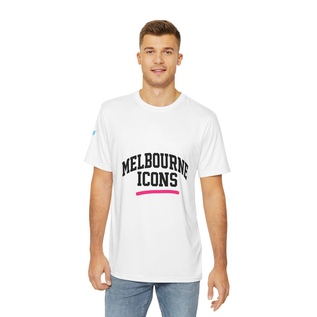 Melbourne Icons Men’s Polyester Tee - Quick-Dry Performance