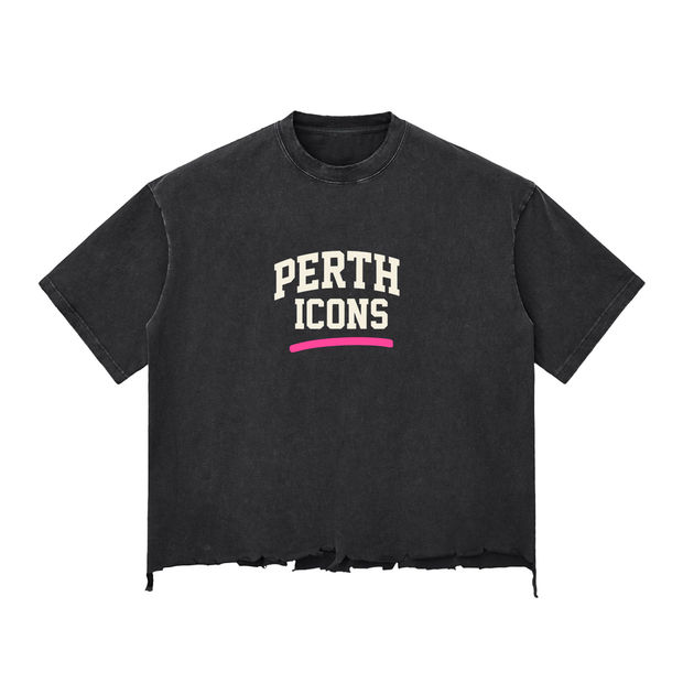 mens ,xdrop, perthicons, menswear,drop020, snowwash, rawhem,boxytee, streetwear, australia,oversizedfit, premiumcotton, w,perthcollection,Limited Edition