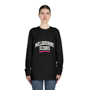 Melbourne Icons Longsleeve Tee - Crewneck Fit