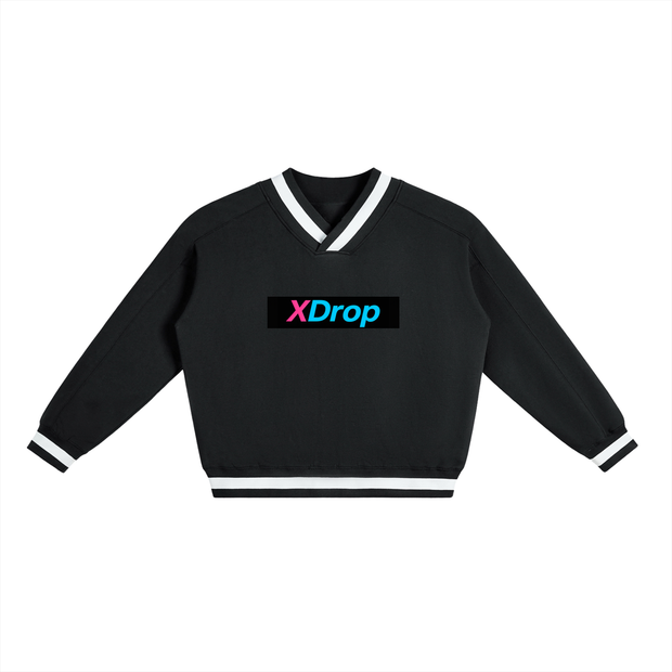 mens, menswear, womenswear,limitededition, corecollection,core collection, v-neck sweats,xdrop core, boxy fit sweater, ,cotton sweatshirt, cropped swe,preppy streetwear, minimalist ,men’s streetwear, women’s stre