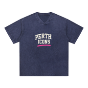 mens, menswear, LimitedEdition,xdrop, perthicons, drop020,vnecktee, snowwash, cottontee,treetstyle, australianbrand, m,washedfinish, relaxedfit, pert,premiumcotton