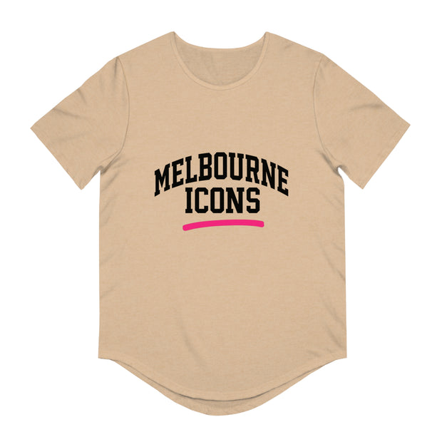 Melbourne Icons Curved Hem Tee - Modern Streetwear