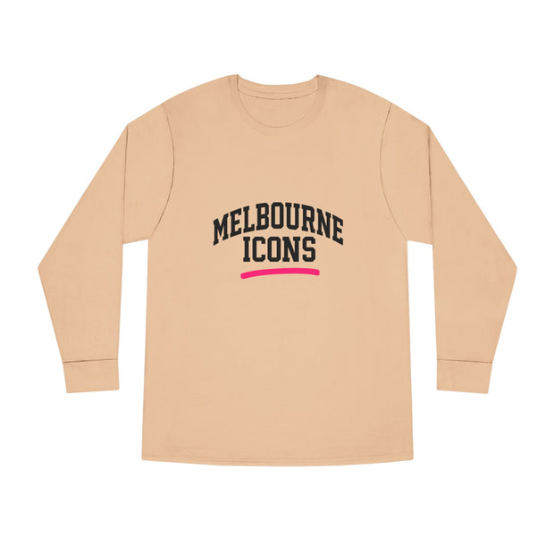 Melbourne Icons Longsleeve Tee - Crewneck Fit