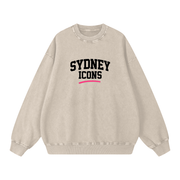 Snow Washed Oversized Sweatshirt