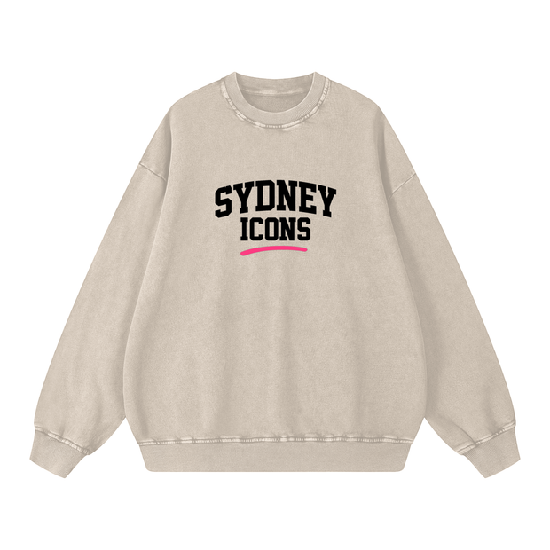 Snow Washed Oversized Sweatshirt