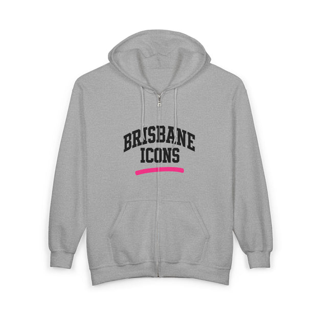Brisbane Icons Full Zip Hooded Sweatshirt