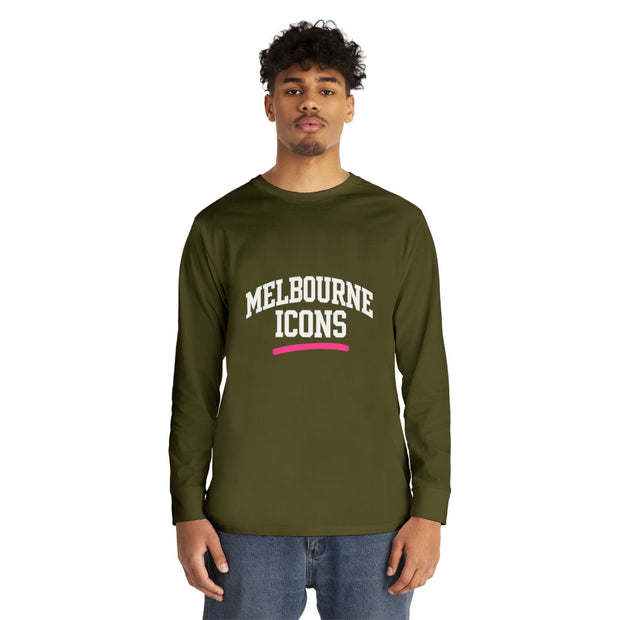 Melbourne Icons Longsleeve Tee - Crewneck Fit