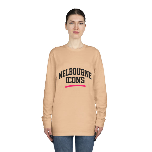 Melbourne Icons Longsleeve Tee - Crewneck Fit