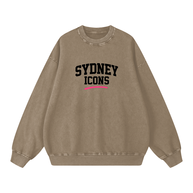 Snow Washed Oversized Sweatshirt